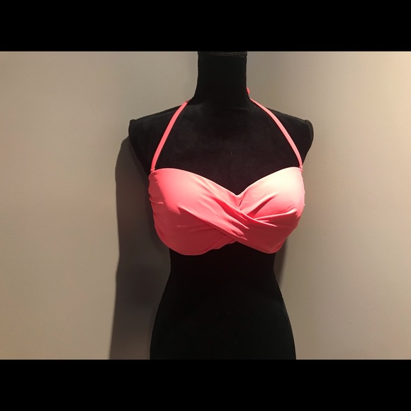 Coral pink bikini top - Picture 1 of 5
